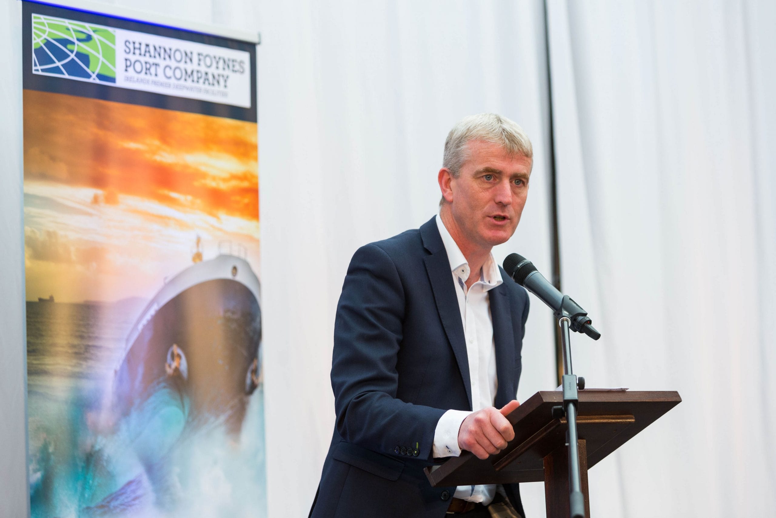 REPRO FREE 08/02/19
John Kiely, Manger of the 2018 All Ireland Winning Limerick Hurling Team speaking at the Shannon Foynes Port Company Compass Transition Year Competition ÔTransforming the Waves of the Shannon Estuary - Developing Alternative Energy OpportunitiesÕ held at Foynes Flying Boat &amp; Maritime Museum.
Photo: Oisin McHugh True Media